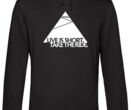 MQ LIVE IS SHORT TAKE THE RIDE - Organic Hoodie Unisex - schwarz