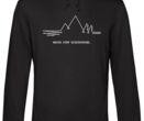 MQ NEVER STOP DISCOVERING - Organic Hoodie Unisex - schwarz